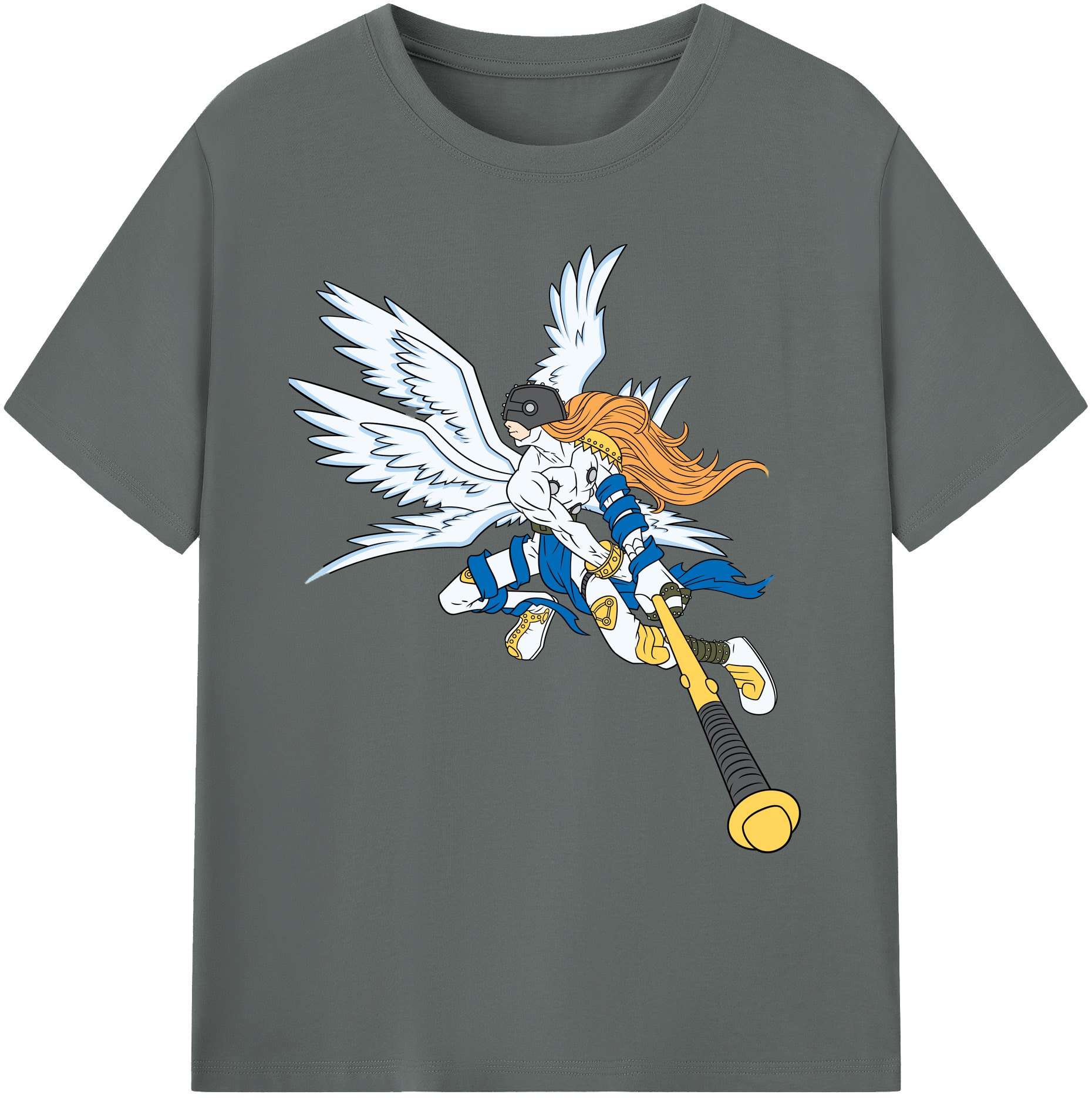 （画像用） Digimon デジタルモンスター/デジモン 綿100％ メンズ半袖Tシャツ｜肌触りやわらか＆通気性